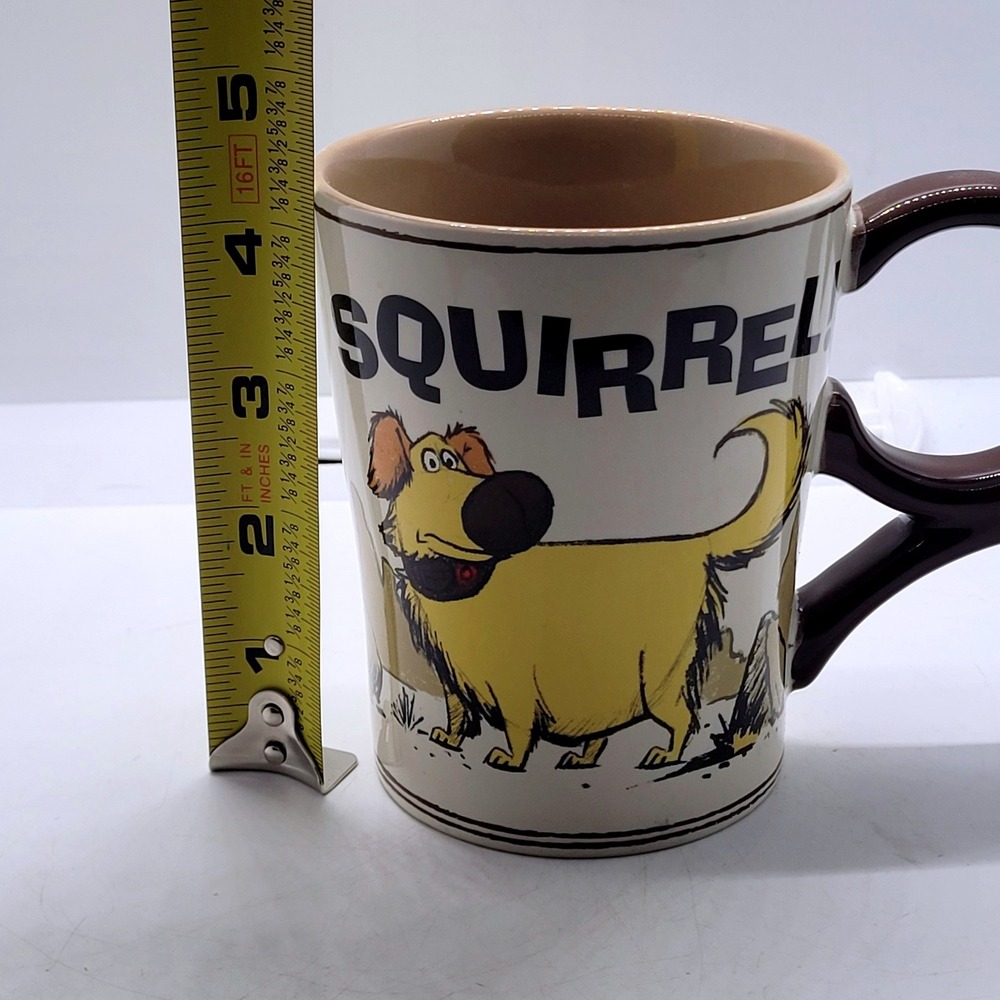 Disney Pixar Up Dug Squirrel Kevin Coffee Mug Tan Brown Ceramic Collectible Cup - Picture 6 of 6